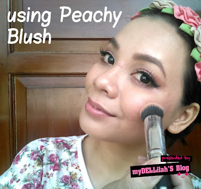 using blush on