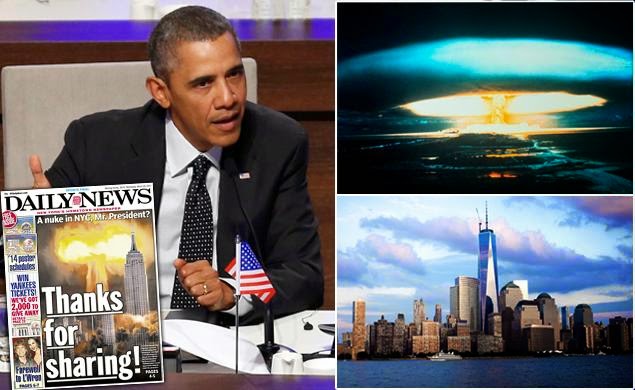 OBAMA PREOCUPADO POR QUE UN ARMA NUCLEAR EXPLOTE EN NEW YORK.