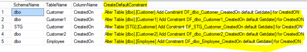 Welcome To TechBrothersIT: How to generate Scripts to Add Default ...