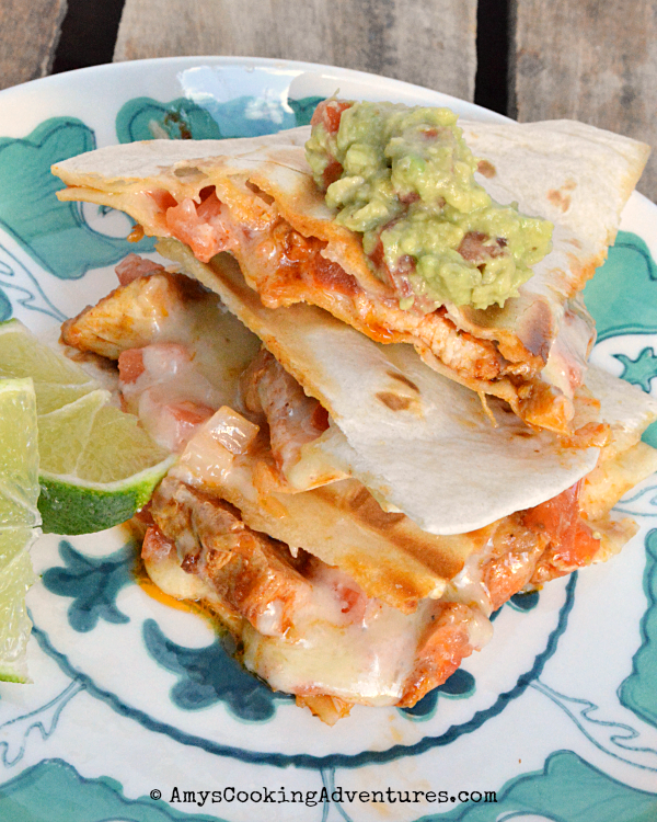 Copycat Qdoba Chicken Quesadillas