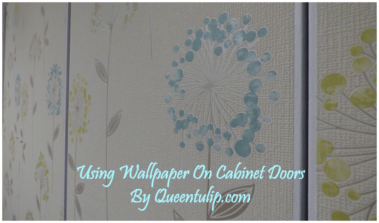 Diy Using Wallpaper On Cabinet Doors Queentulip