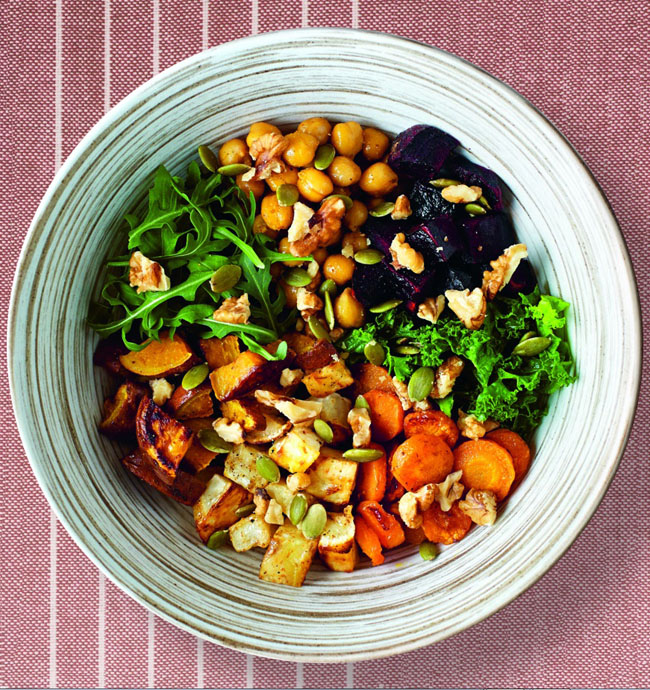 Woman in Real Life Roasted Roots & Pulses Bowl Recipe + Books For A