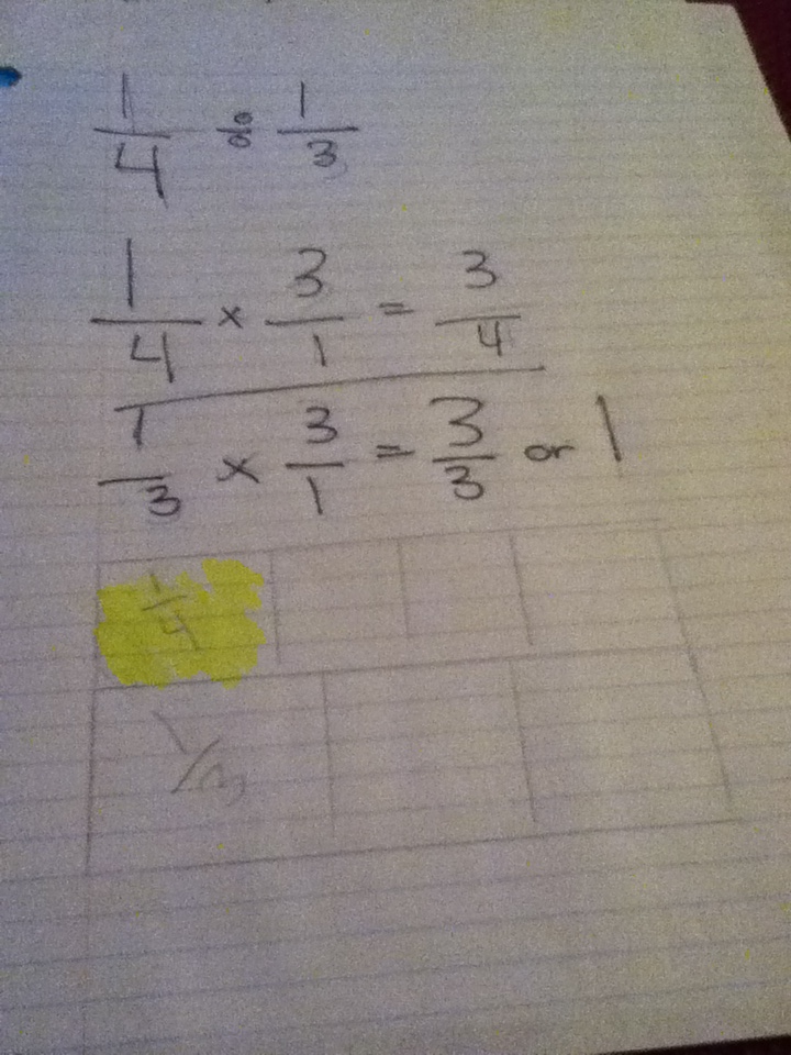 814 Math Blog (2012): Josh's Fraction Scribepost What Is 3 4 Divided By 6