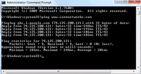 ping transmit failed general failure ping transmit failed general failure