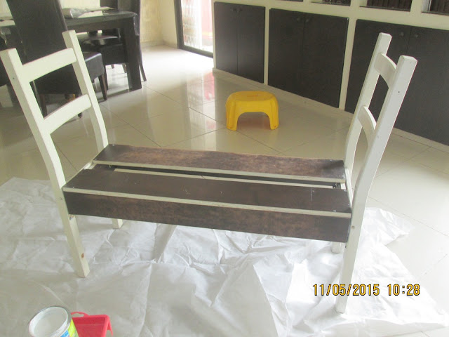 IMG 0380 - בניית ספסל משני כיסאות