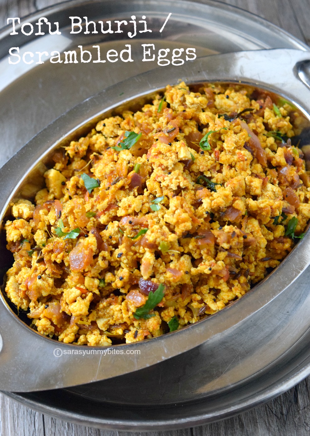 Tofu Bhurji / Scrambled Tofu / Vegan Bhurji SarasYummyBites