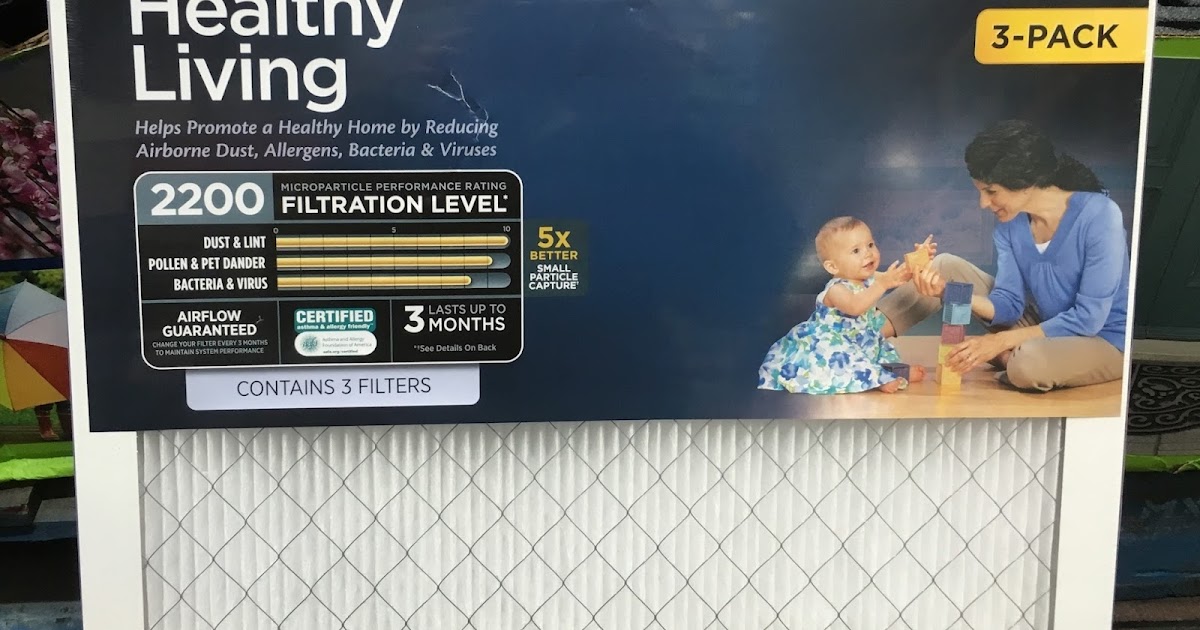 3M Filtrete Elite Allergen Healthy Living 2200 Air Filter (20x25