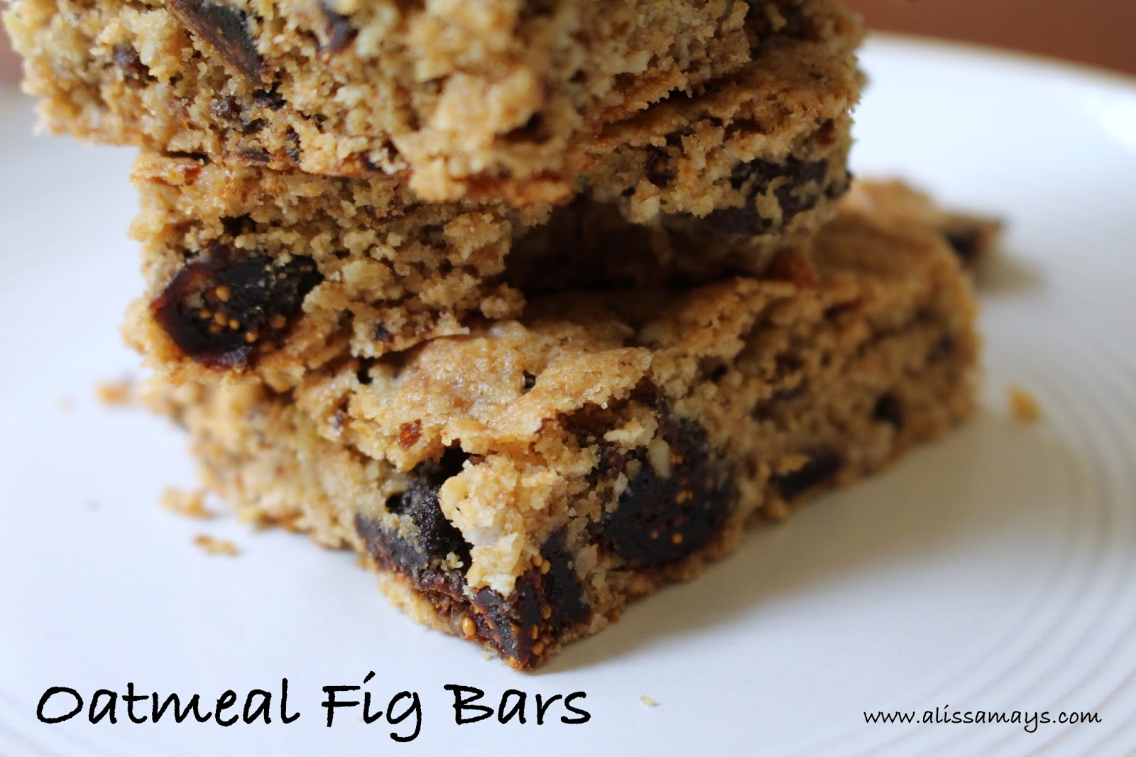 Alissamay's OatmealFig Bars