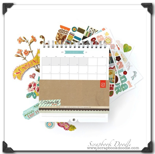 Scrapbook Doodle Blog Basic Grey Calendar