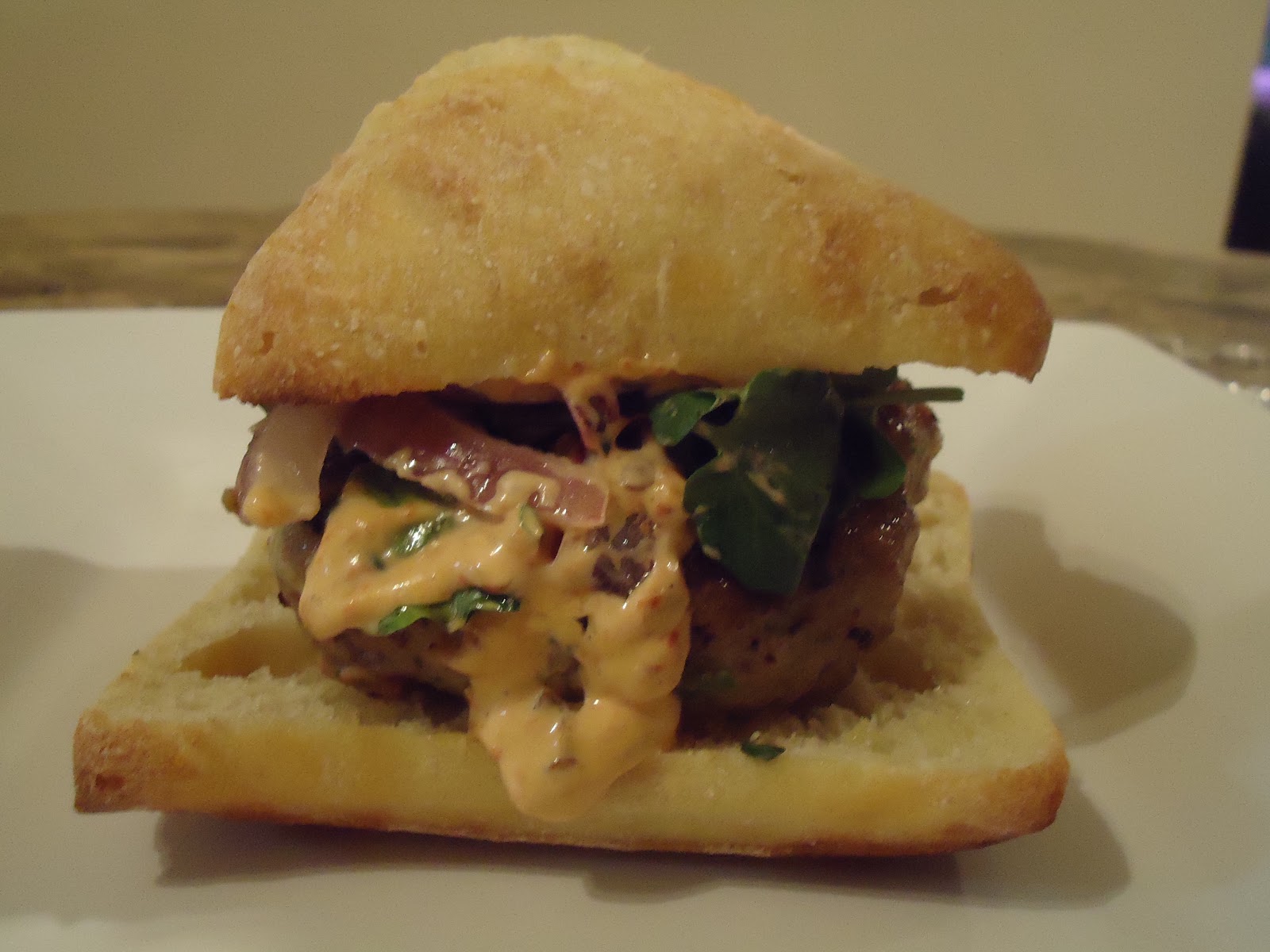 Food 101 Raf's Spicy Sofrito Turkey Burger