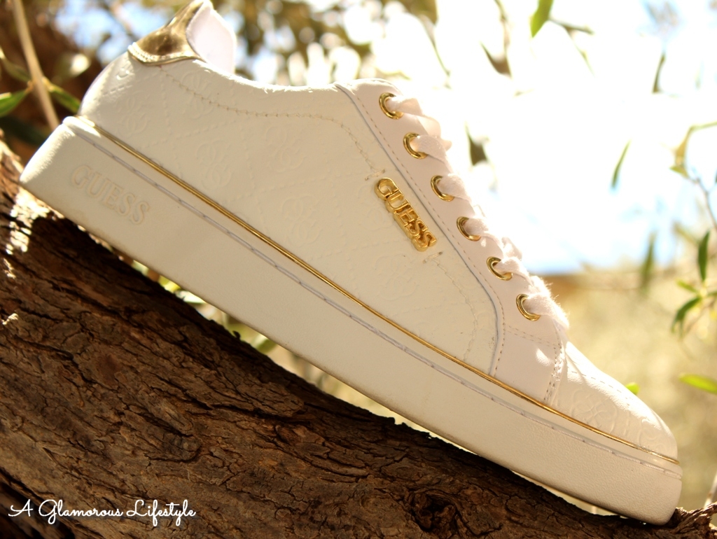 scarpe guess sneakers bianche