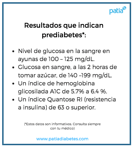 niveles de prediabetes