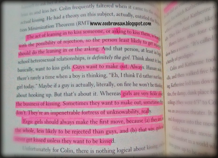 Cee Brensan: Quotes from An Abundance of Katherines by John Green