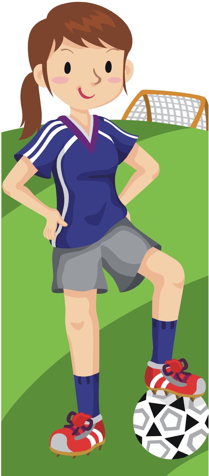 free clipart girl playing soccer - photo #11