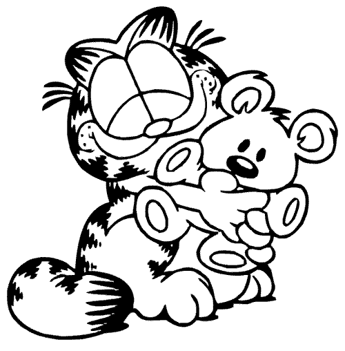 garfield coloring in pages - photo #36