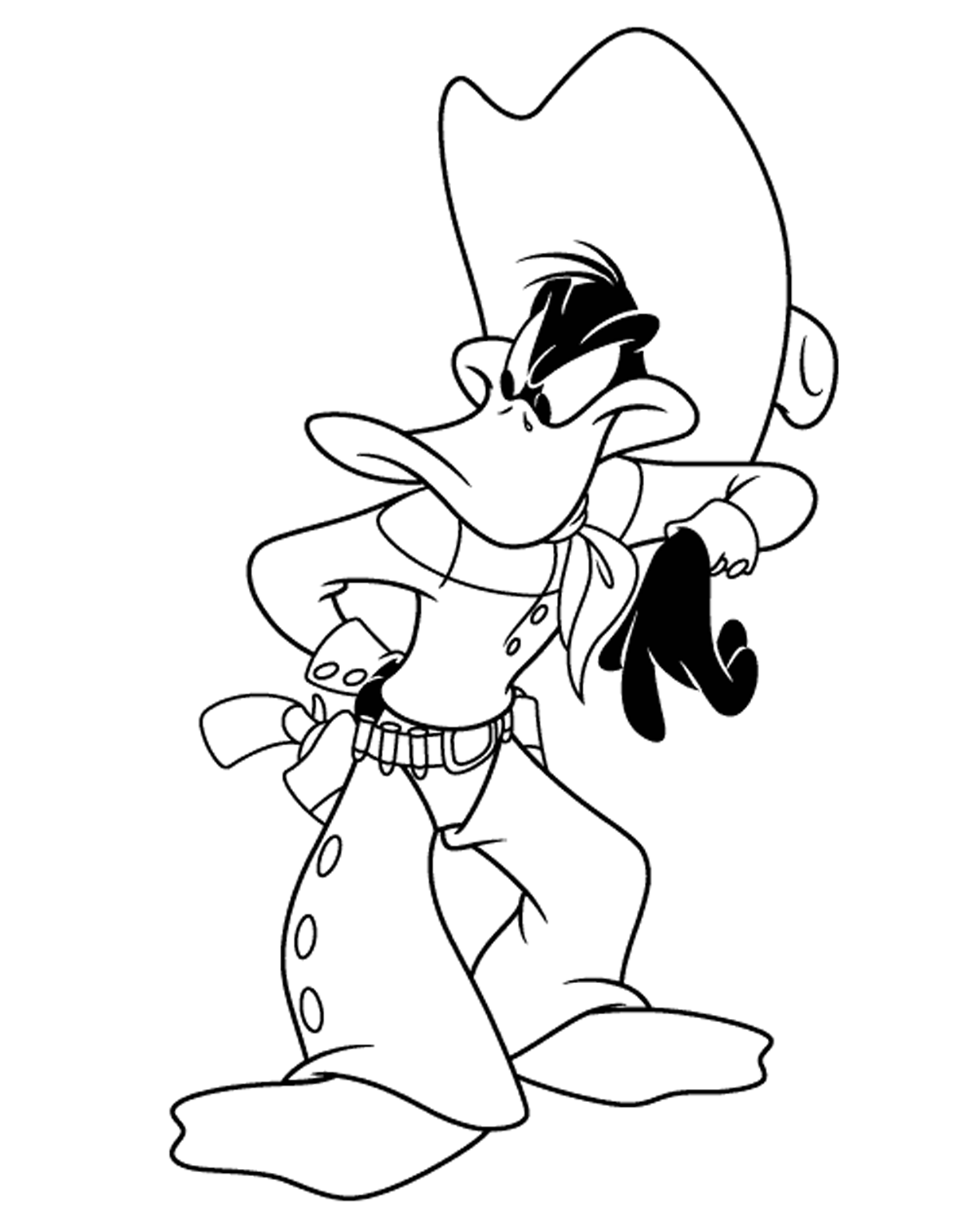 gangster daffy duck coloring pages - photo #7