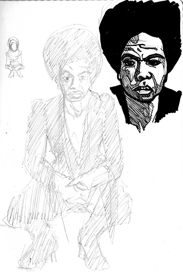 James Mathurin Art: Nina Simone sketches