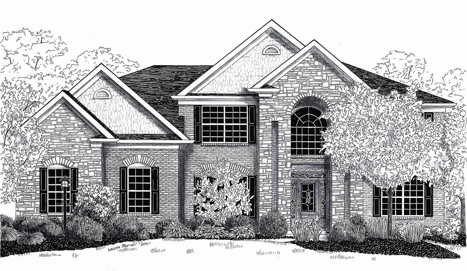 Crazy Linez: House drawings