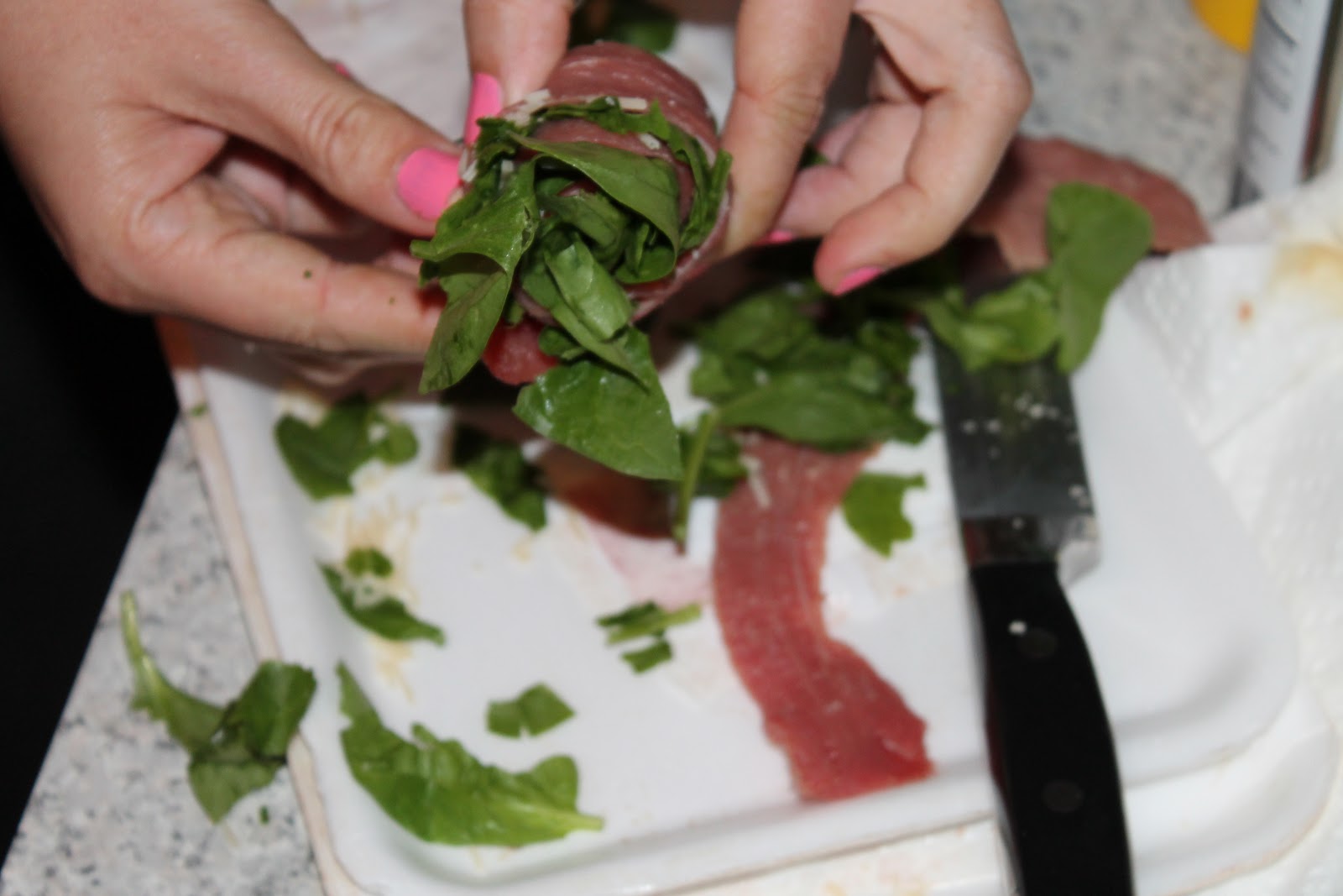 Grace, Lace and Pearls 220 Calorie Flank Steak Wraps!