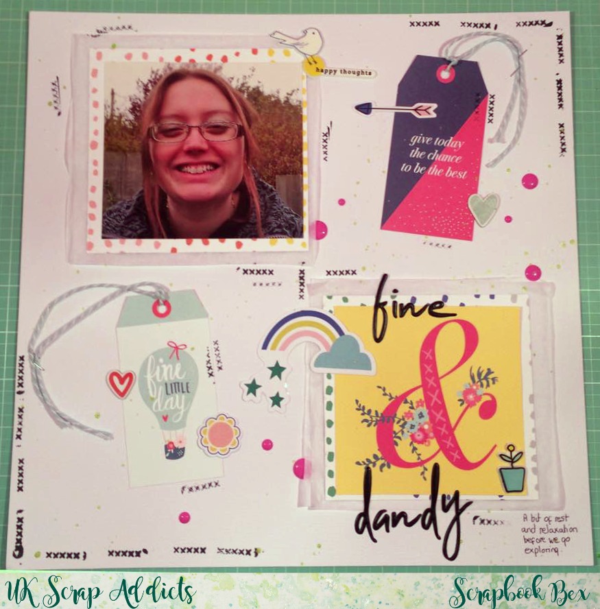 UK Scrap Addicts Fine And Dandy Scrapbook Bex