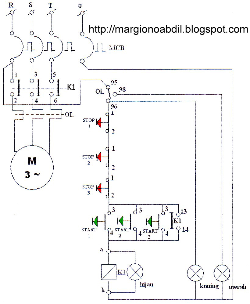 wiring pompa 3 phase Submersible phase circuit schematic float