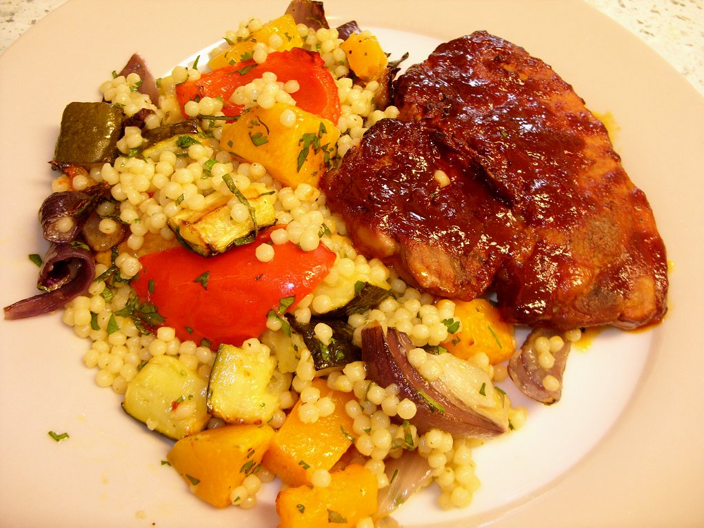 Jenny Eatwell's Rhubarb & Ginger Mediterranean style giant couscous