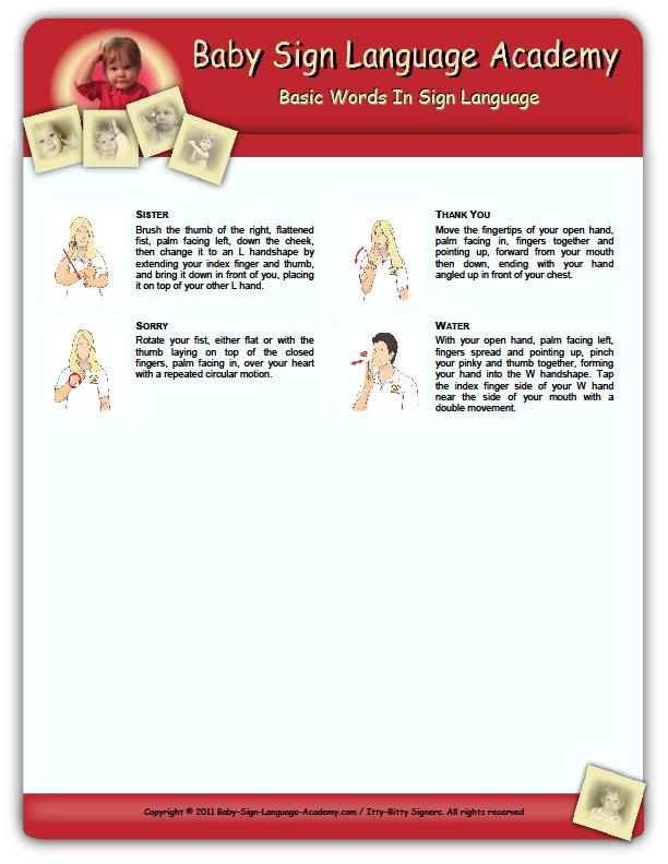 Baby Hand Signals
