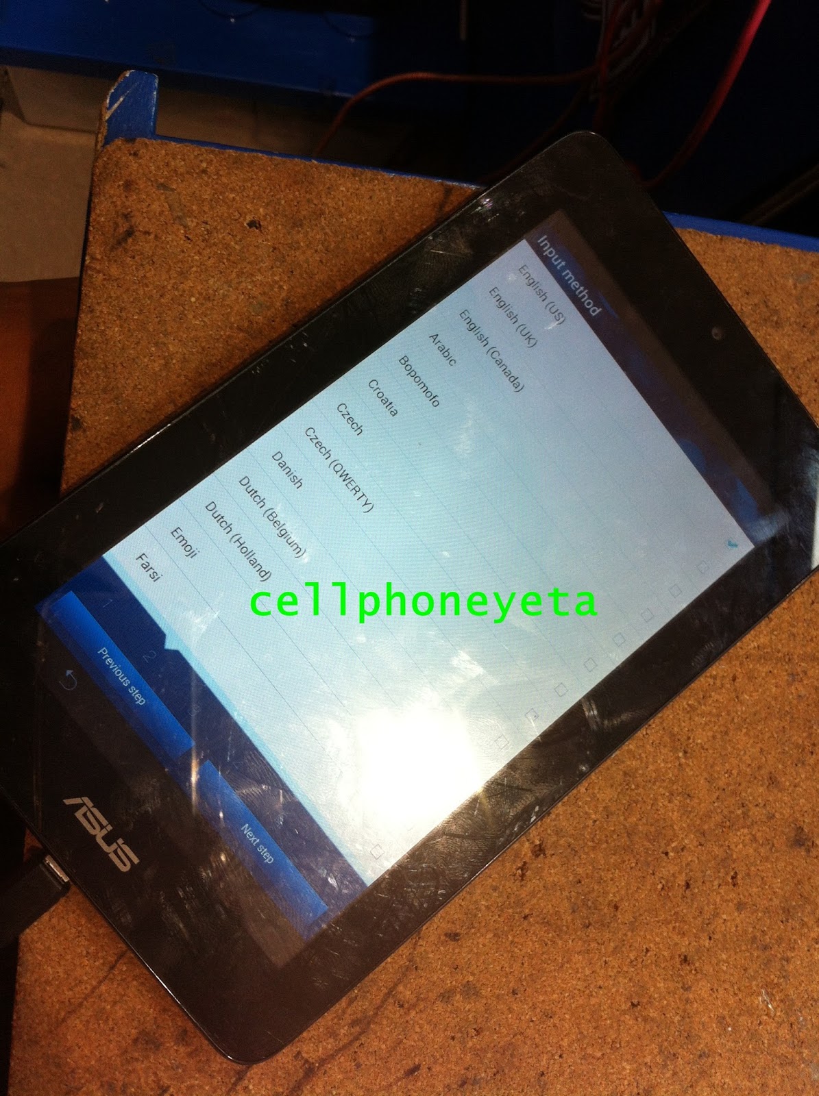How To reset ASUS MeMO Pad Model K0W Cellphoneyeta