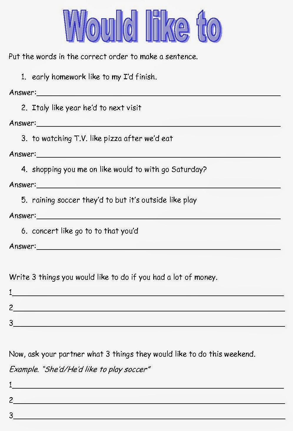 Would like упражнения. I would like упражнения. I would like exercises. Would like упражнения. Задания на would like to.