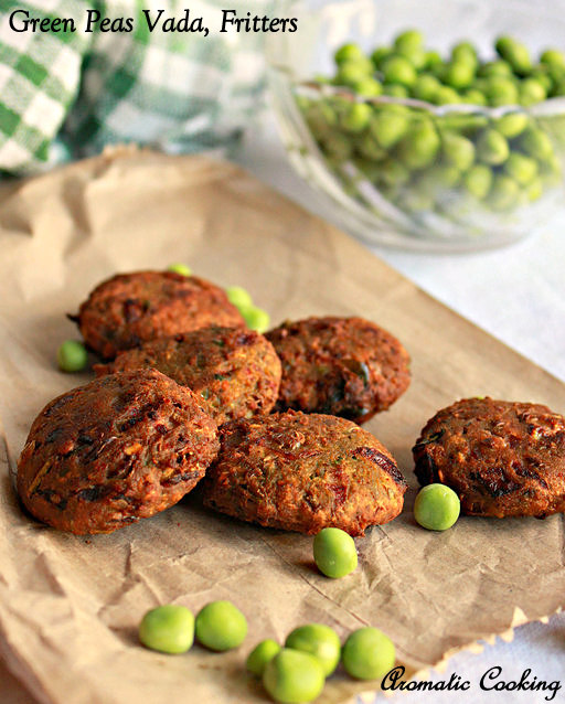 Aromatic Cooking Green Peas Vada, How To Make Peas Vada, Fritters