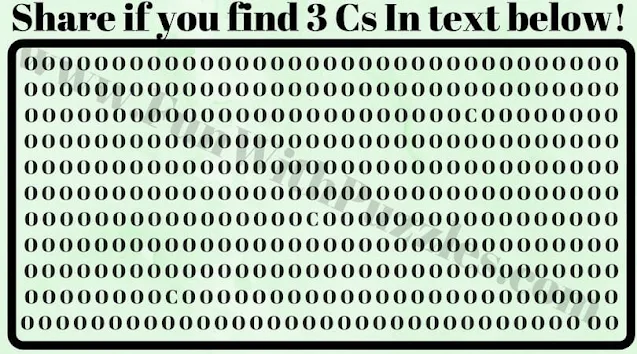 3. Hidden Letters Puzzles: Can You Spot the hidden Cs?