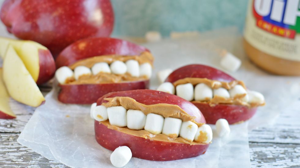 Halloween Food Treats, Teeth and Mouth Snack