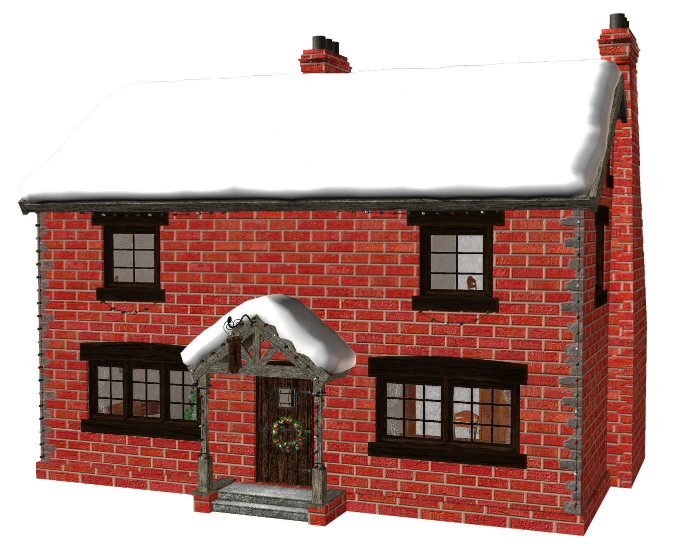 Дом из кирпича png