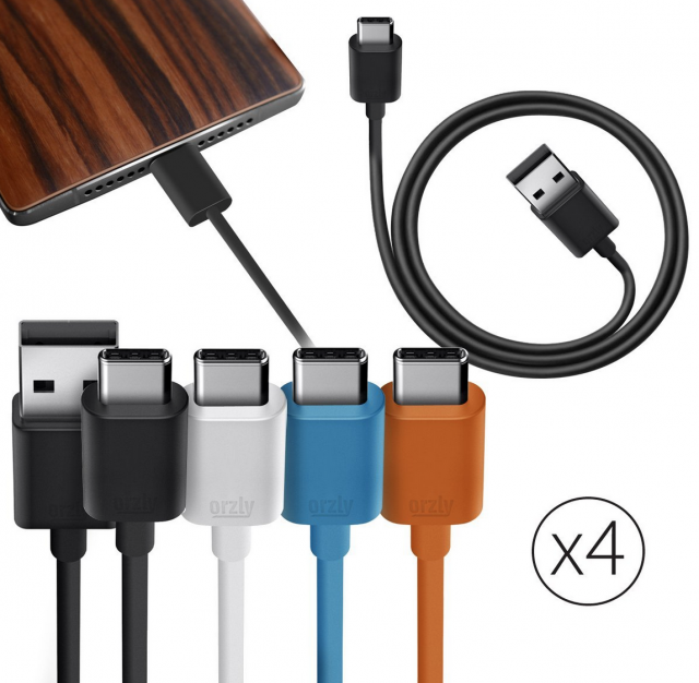 Смартфон с usb type c. Type c color cable.