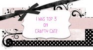 I made top 3 at Crafty Catz