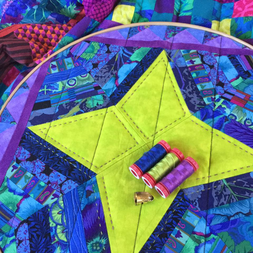 Wendy's Quilts and More Long arm basting for hand quilting