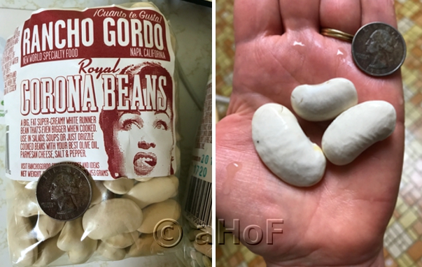 Royal Corona, dried beans