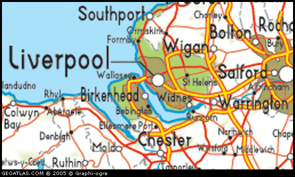 Merseyside Map Political Regional  United Kingdom Map Regional City 