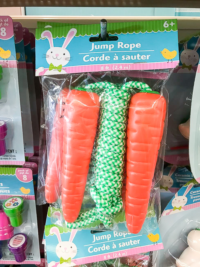Dollar Tree carrot jump rope