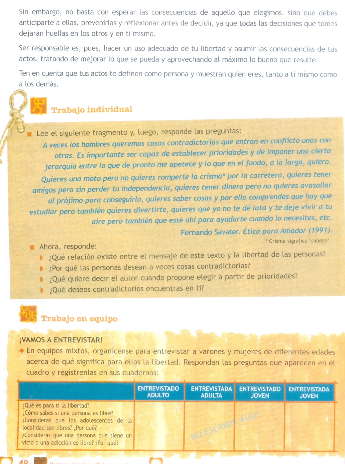 La Libertad Y La Responsabilidad Quiero Ser Libre Sesion 2