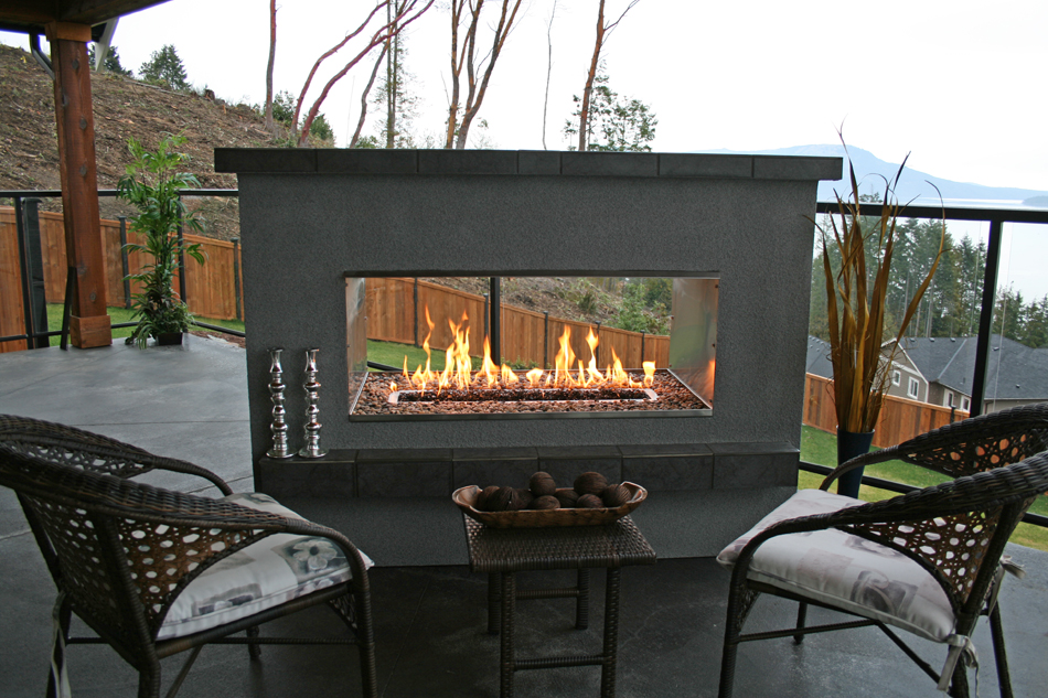 Live With What You Love Delightful See Through Fireplace Designs