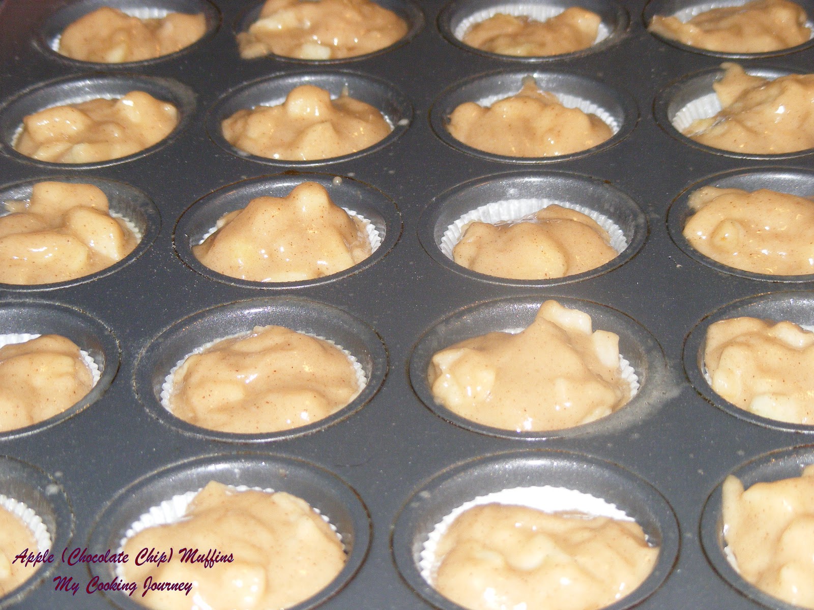 Apple (Chocolate Chip) Muffins My Cooking Journey