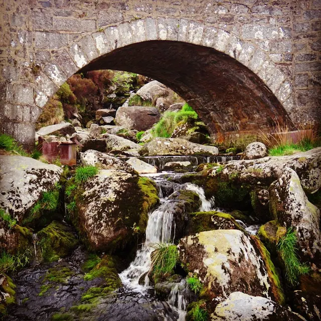 Wicklow Mountains Tour - Water flowing under the PS I Love You Bridge