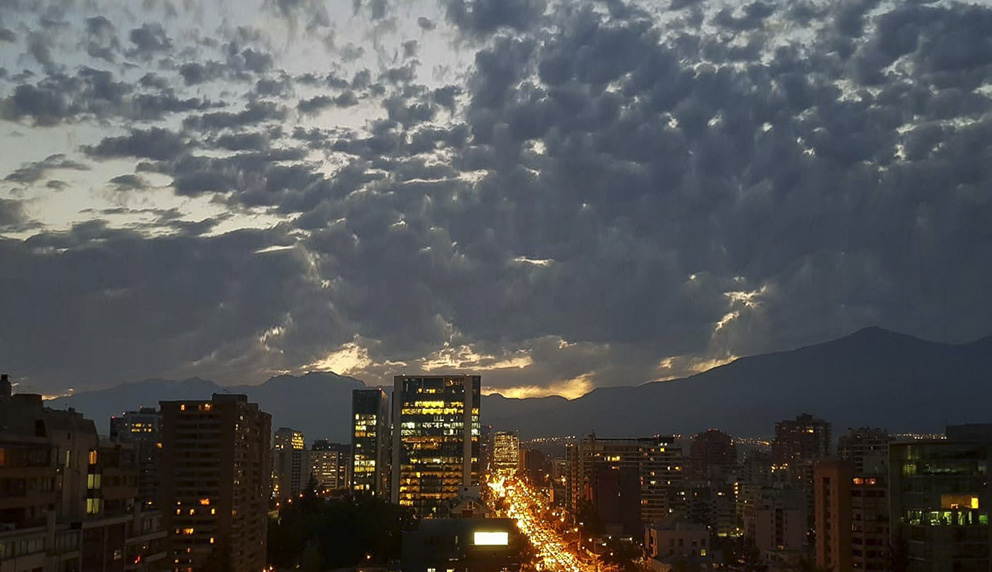 Luz y artes: Puesta del sol en Chile. Belleza diaria