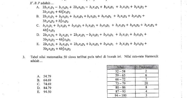 Contoh Soal Tes Masuk Perguruan Tinggi Negeri Jalur Contoh Soal Tes Masuk Perguruan Tinggi Negeri Jalur