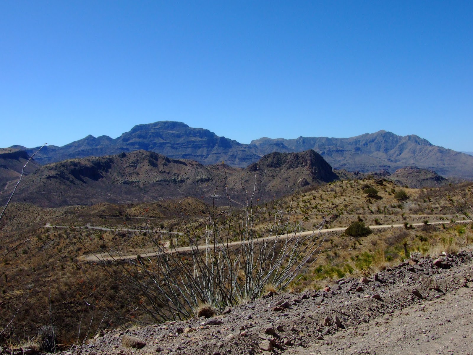 Wild and impressive, notoriously rugged remoteness of the Pinto Canyon Road in Texas.