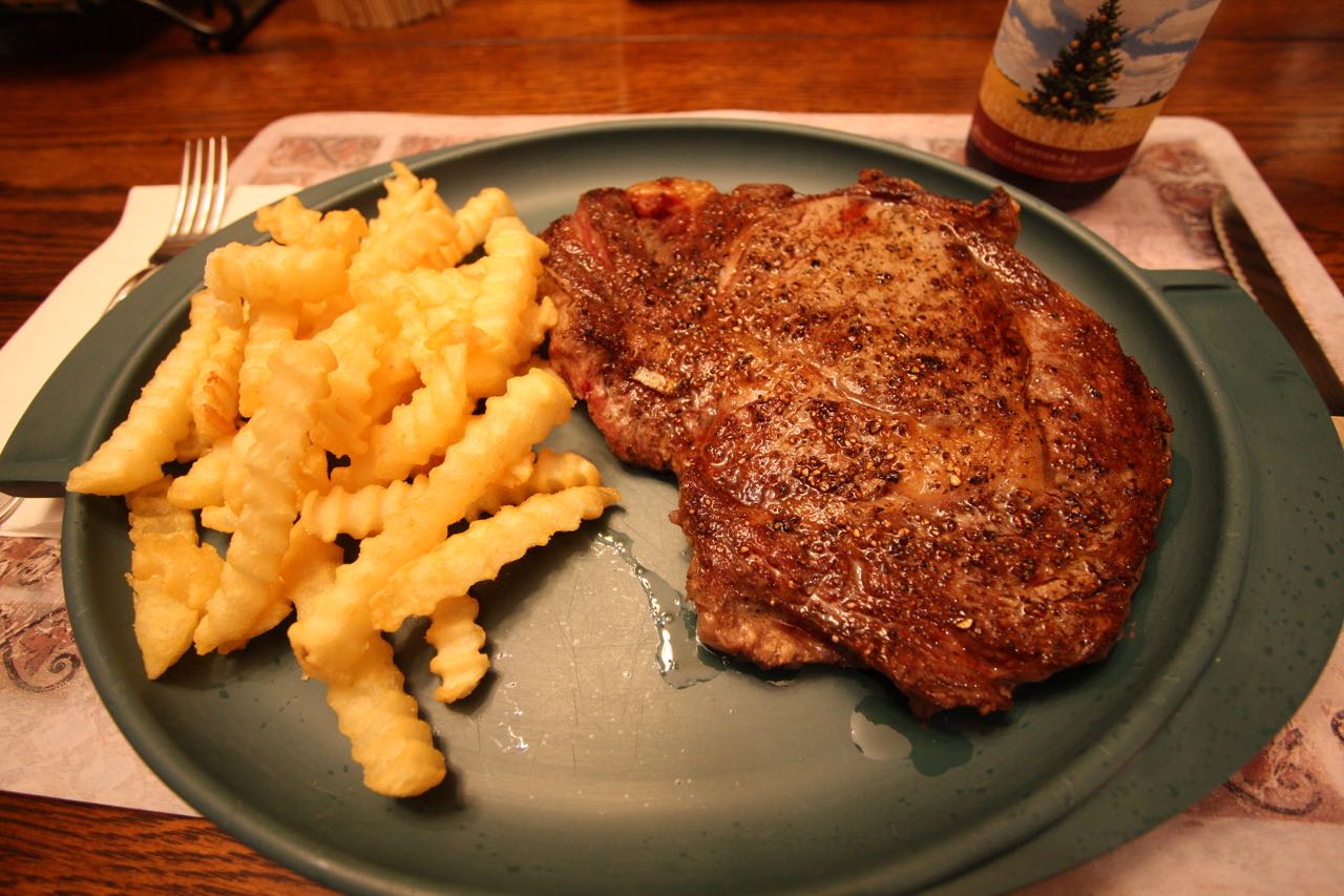 The Roediger House: Meal No. 1683: Ribeyes and French Fries