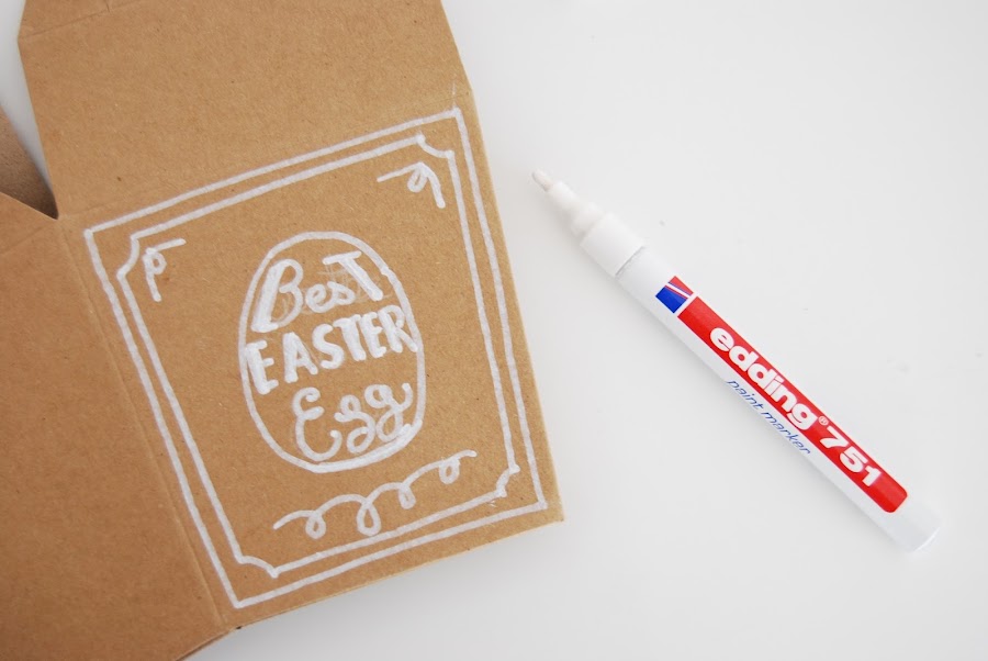 Caja de chocolate para pascua estilo Hipster. DIY Hispter Easter chocolate box