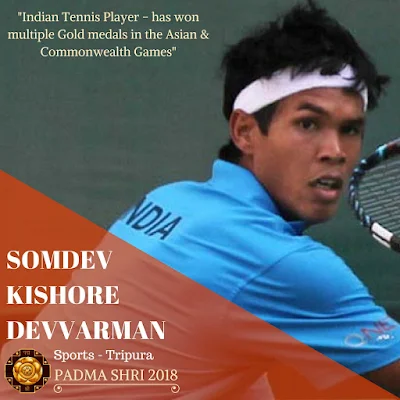 Somdev Kishore Devvarman - Padma Shri Winner 2018