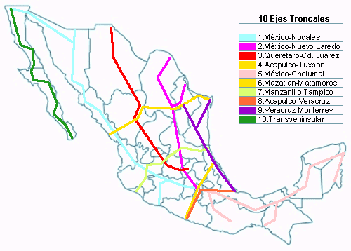 Antecedentes de las Carreteras : Carreteras en México